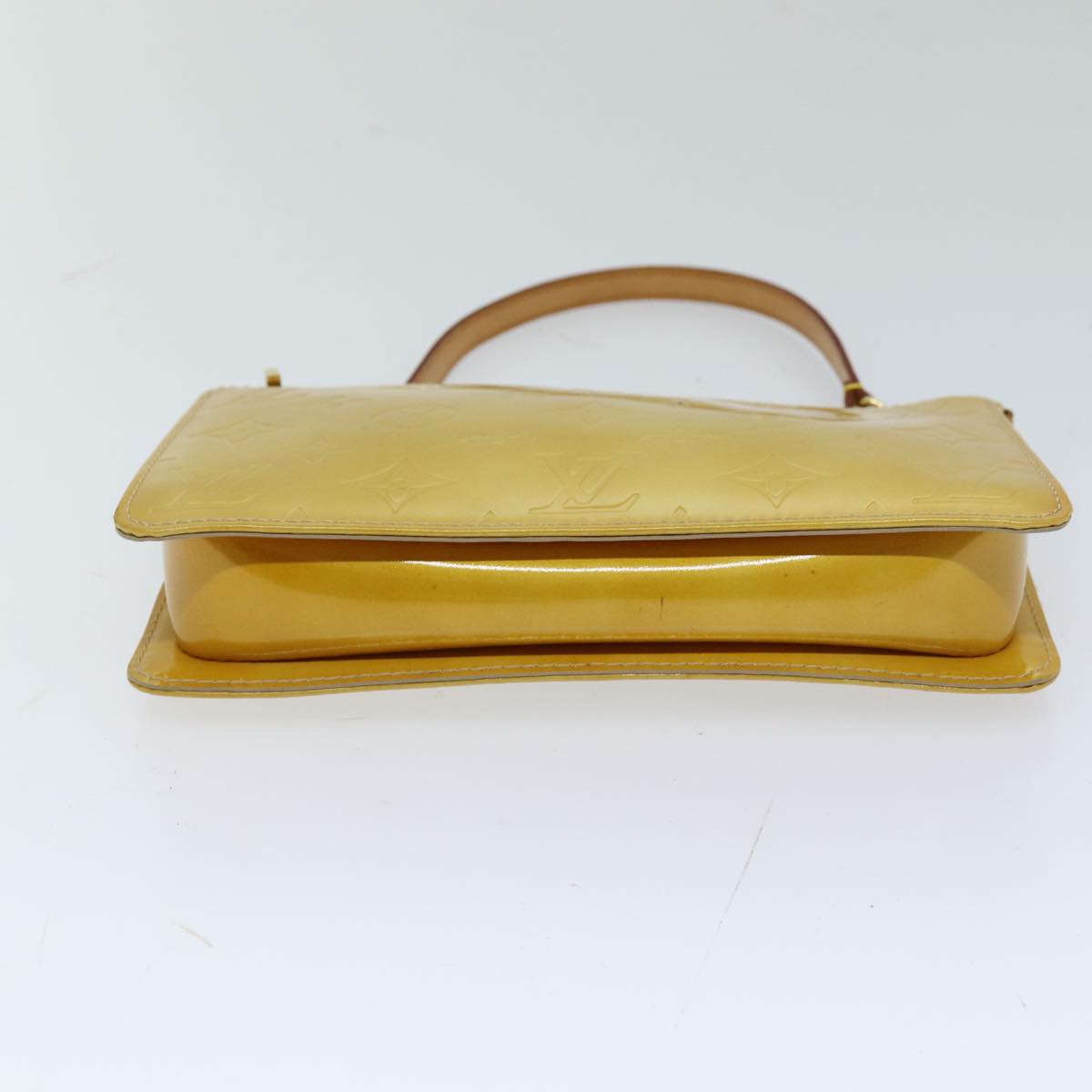 LOUIS VUITTON Monogram Vernis Lexington Pouch Beige M91010 LV 76031
