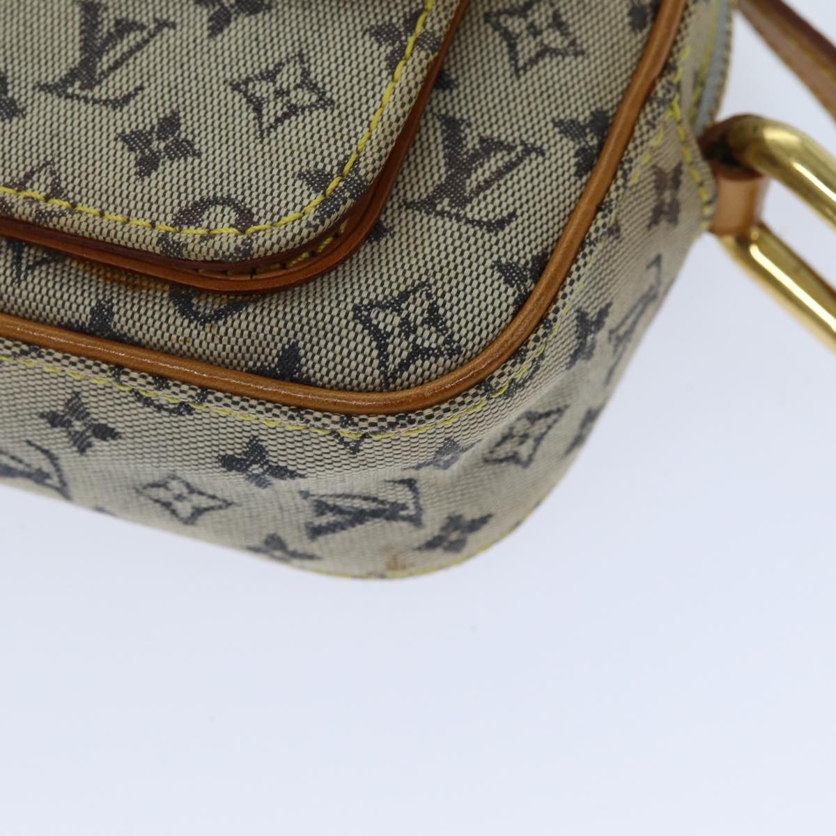 LOUIS VUITTON Monogram Mini Juliet MM Shoulder Bag Blue M92004 LV 76041