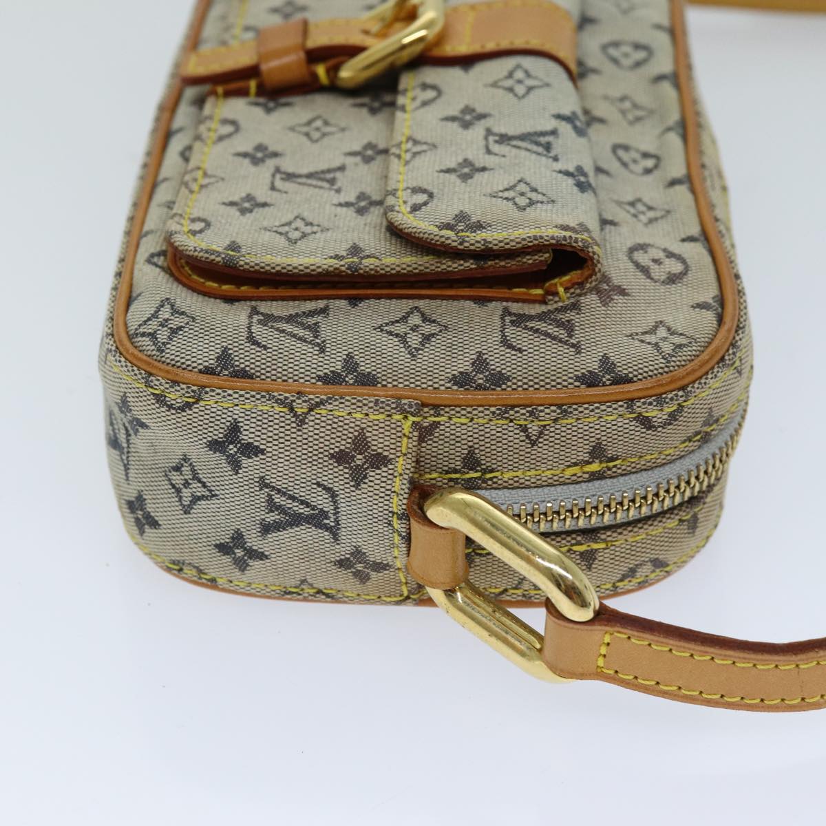 LOUIS VUITTON Monogram Mini Juliet MM Shoulder Bag Blue M92004 LV 76041