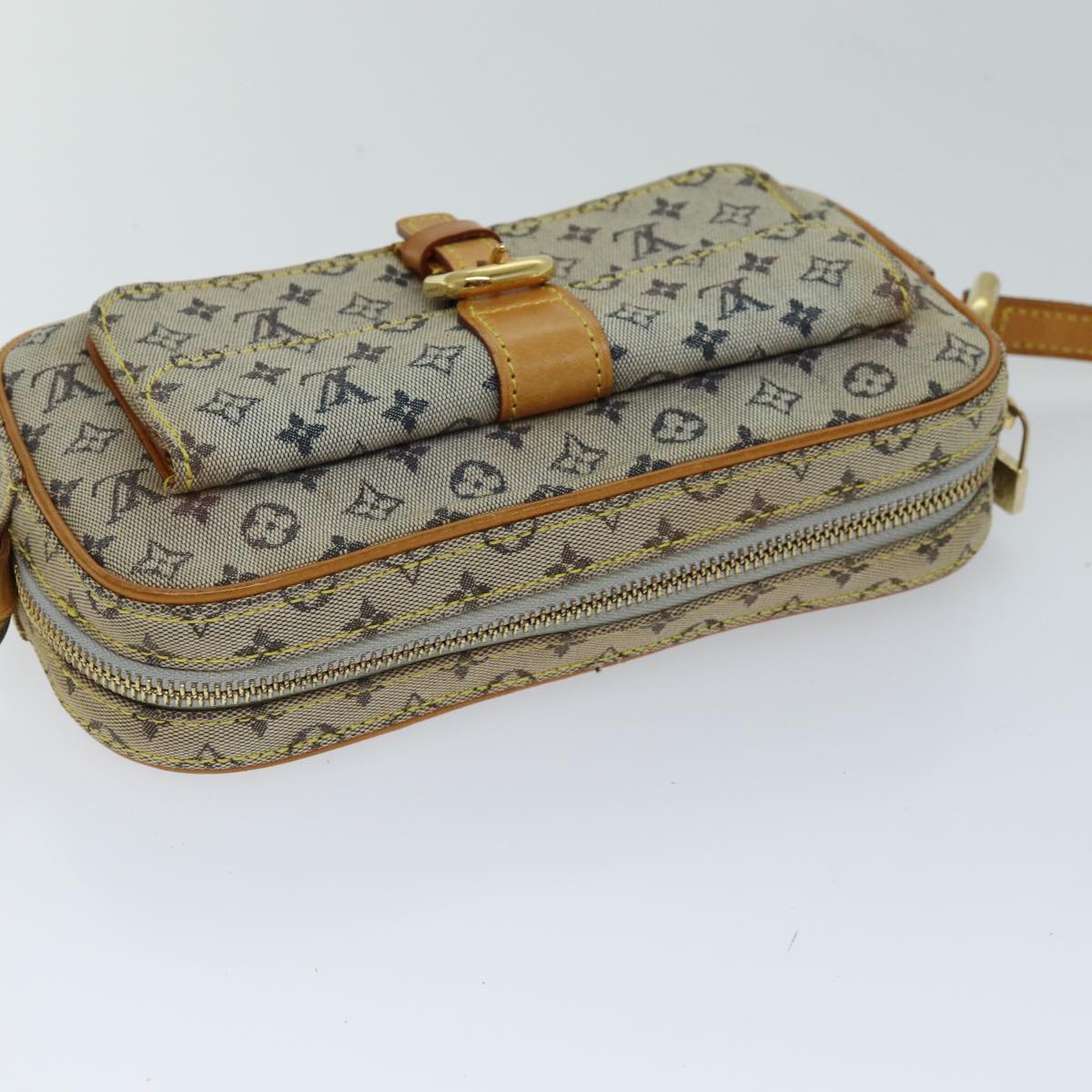 LOUIS VUITTON Monogram Mini Juliet MM Shoulder Bag Blue M92004 LV 76041
