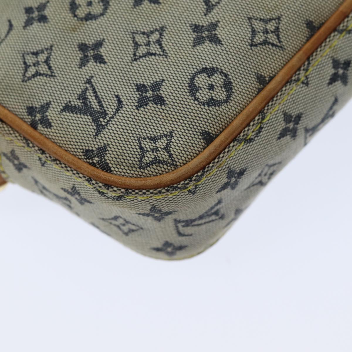 LOUIS VUITTON Monogram Mini Juliet MM Shoulder Bag Blue M92004 LV 76042
