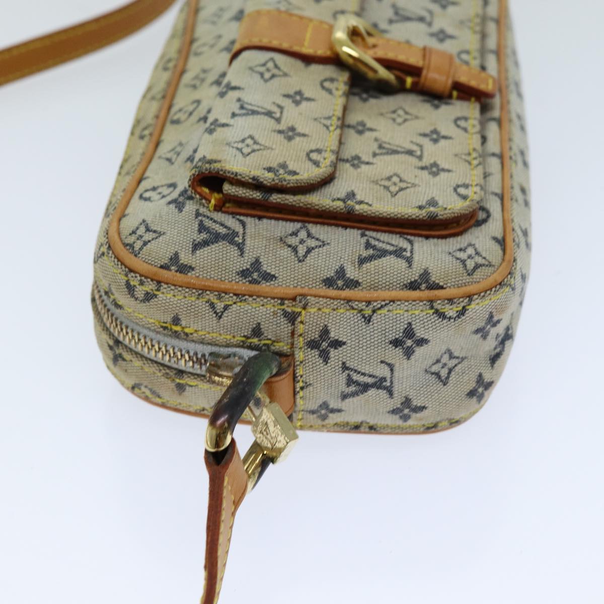 LOUIS VUITTON Monogram Mini Juliet MM Shoulder Bag Blue M92004 LV 76042