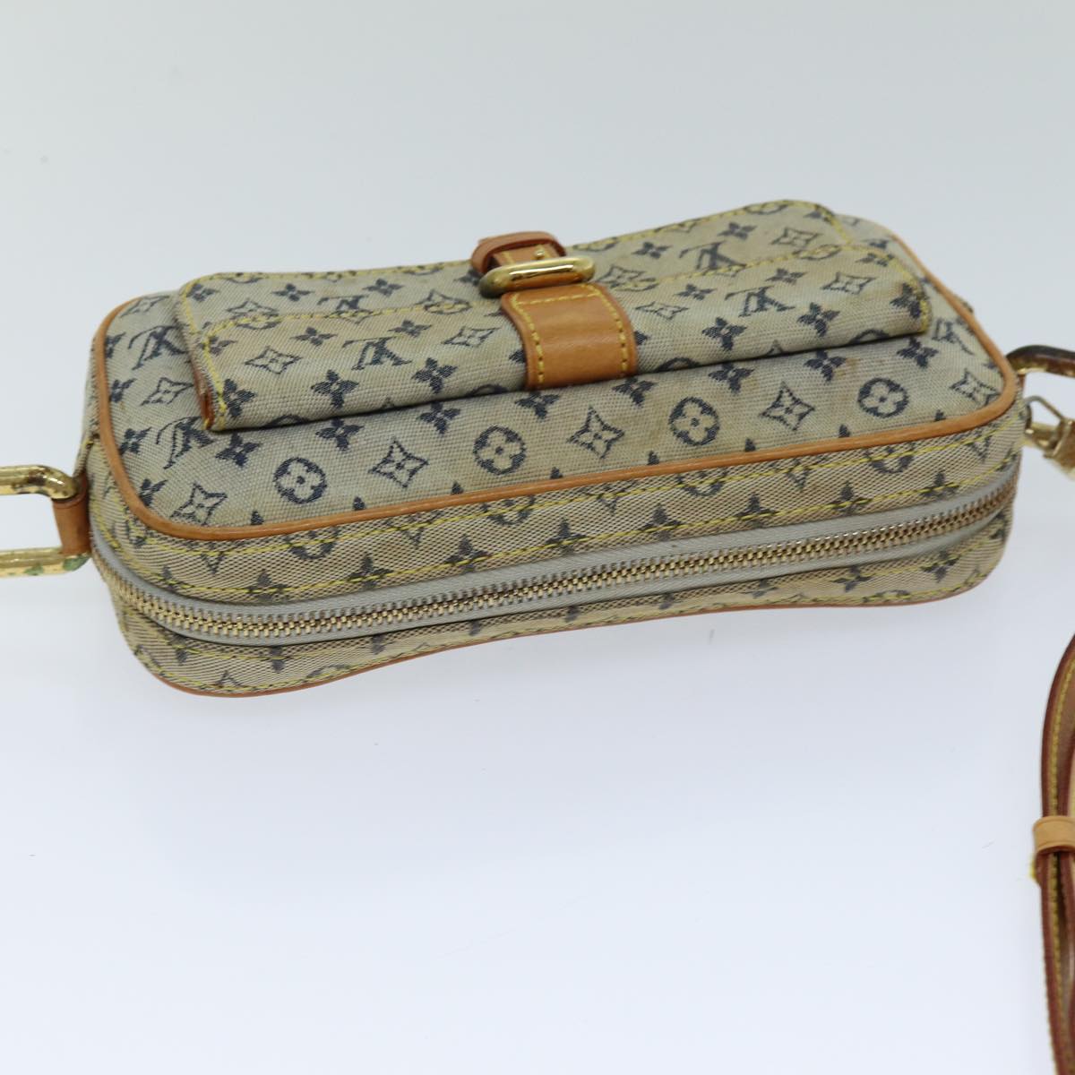 LOUIS VUITTON Monogram Mini Juliet MM Shoulder Bag Blue M92004 LV 76042