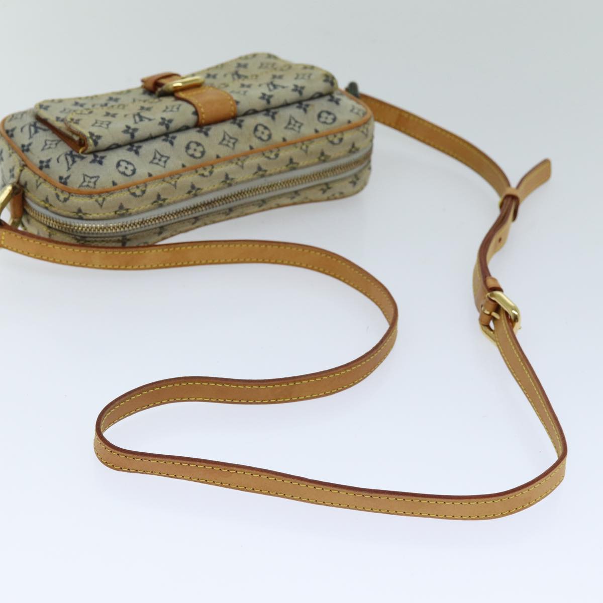 LOUIS VUITTON Monogram Mini Juliet MM Shoulder Bag Blue M92004 LV 76042