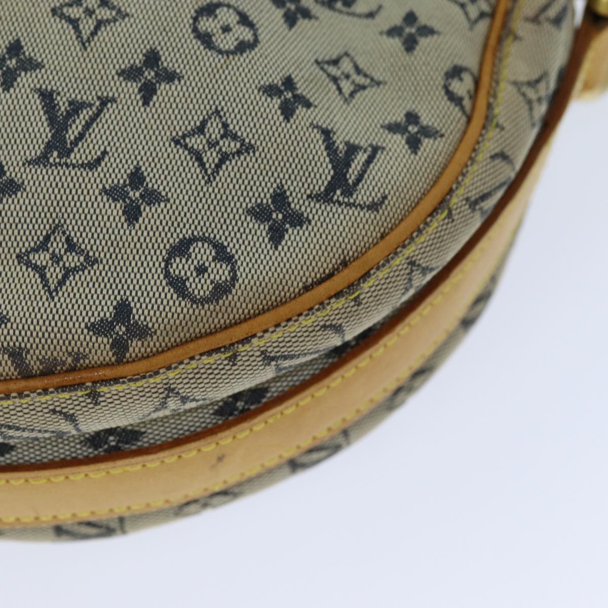 LOUIS VUITTON Monogram Mini Jeanne GM Shoulder Bag Blue M92000 LV 76043