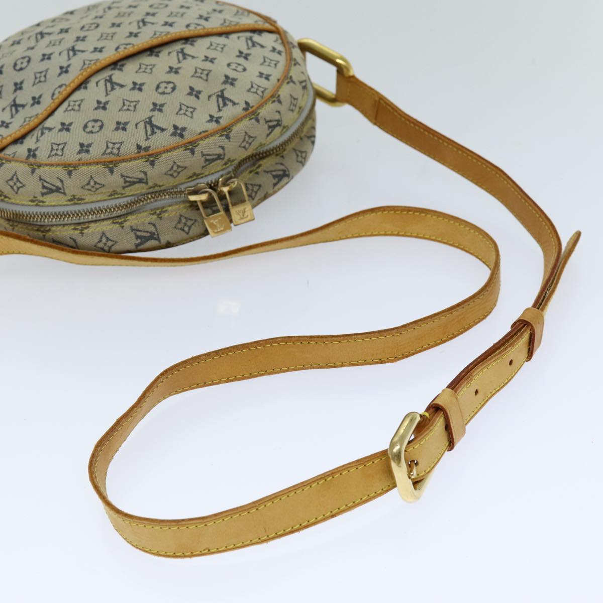 LOUIS VUITTON Monogram Mini Jeanne GM Shoulder Bag Blue M92000 LV 76043