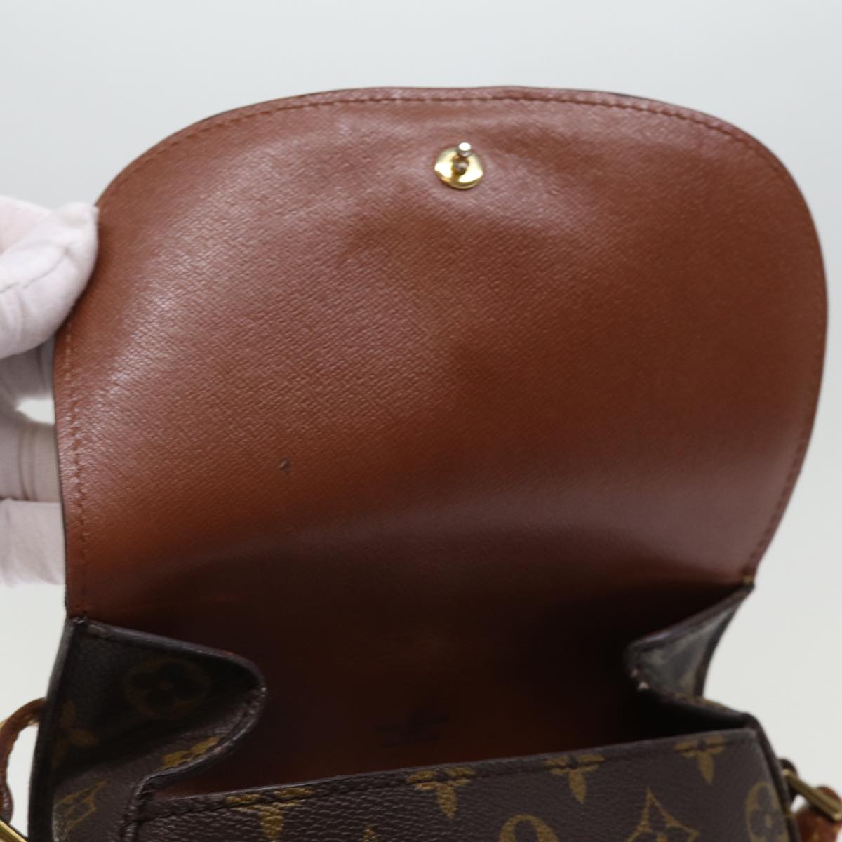 LOUIS VUITTON Monogram Saint Cloud MM Shoulder Bag M51243 LV 76046