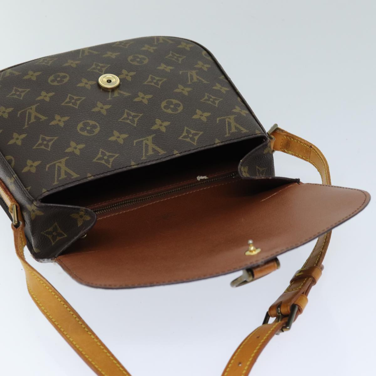 LOUIS VUITTON Monogram Saint Cloud GM Shoulder Bag M51242 LV 76048