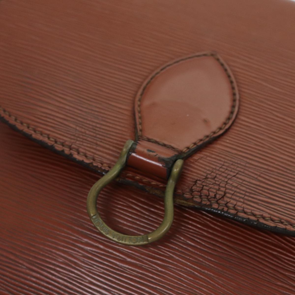 LOUIS VUITTON Epi Saint Cloud GM Shoulder Bag Brown M52193 LV 76051