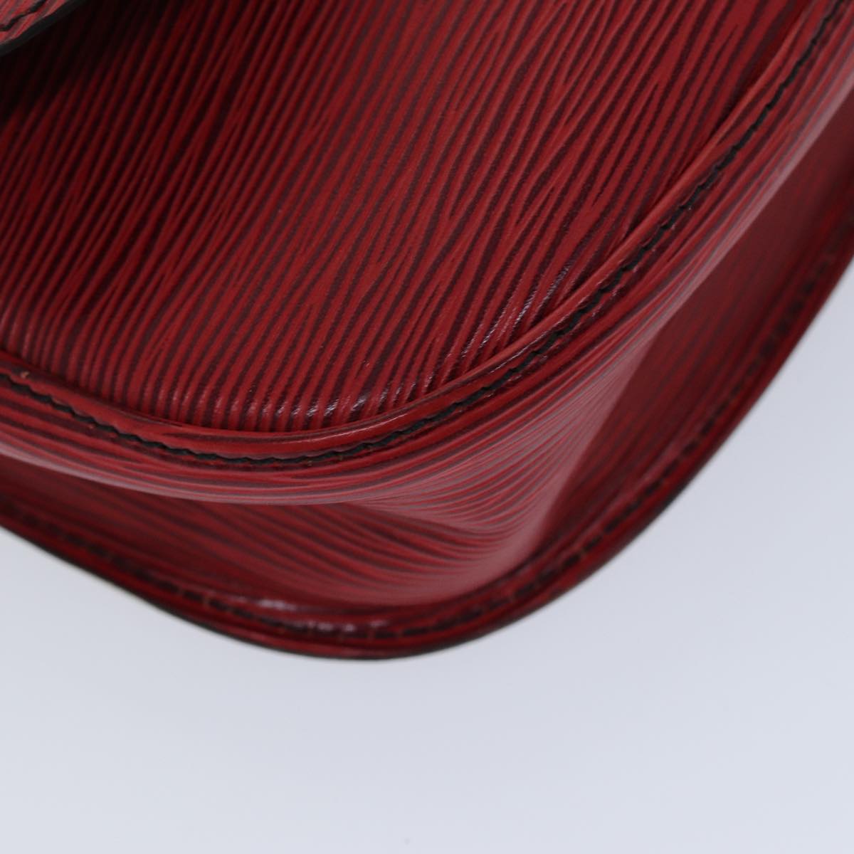 LOUIS VUITTON Epi Saint Cloud GM Shoulder Bag Red M52197 LV 76052