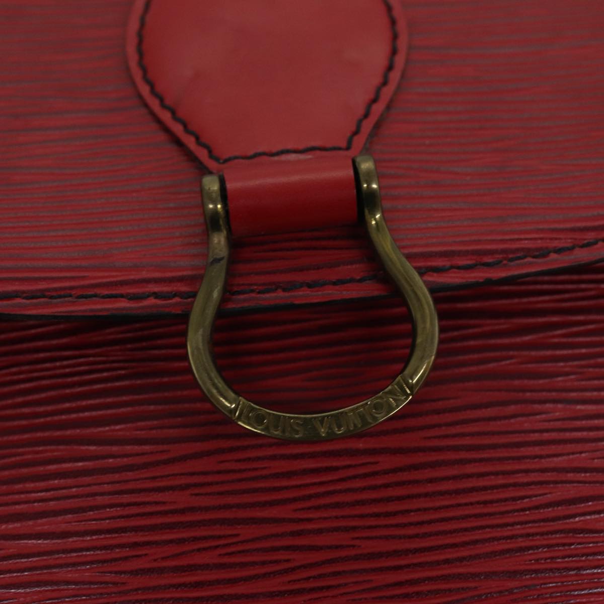 LOUIS VUITTON Epi Saint Cloud GM Shoulder Bag Red M52197 LV 76052