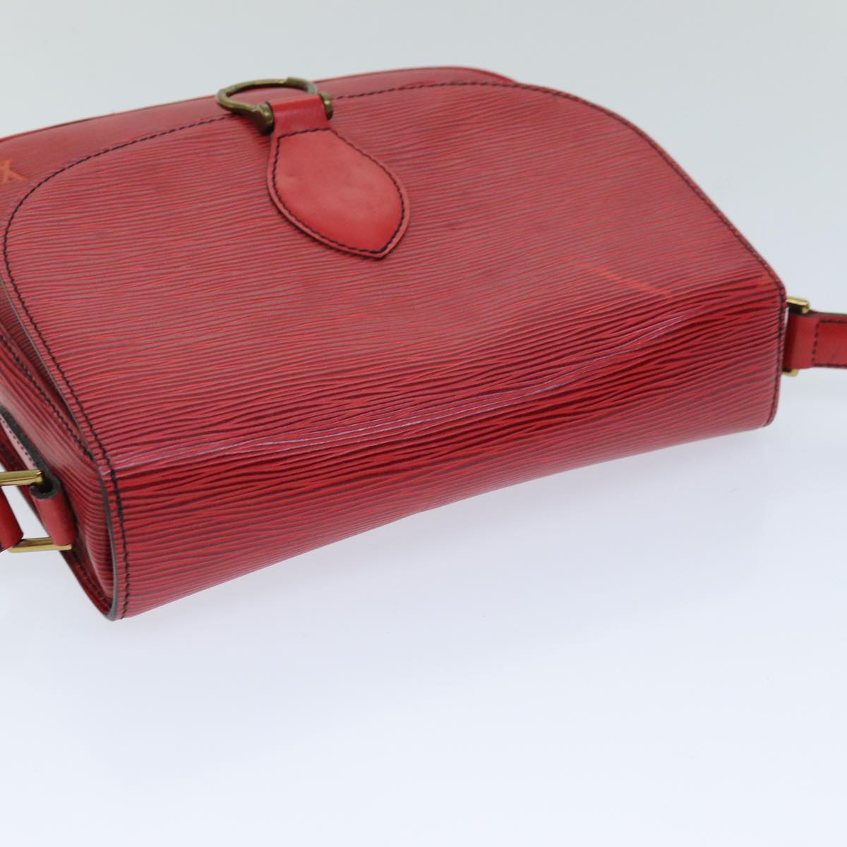 LOUIS VUITTON Epi Saint Cloud GM Shoulder Bag Red M52197 LV 76052