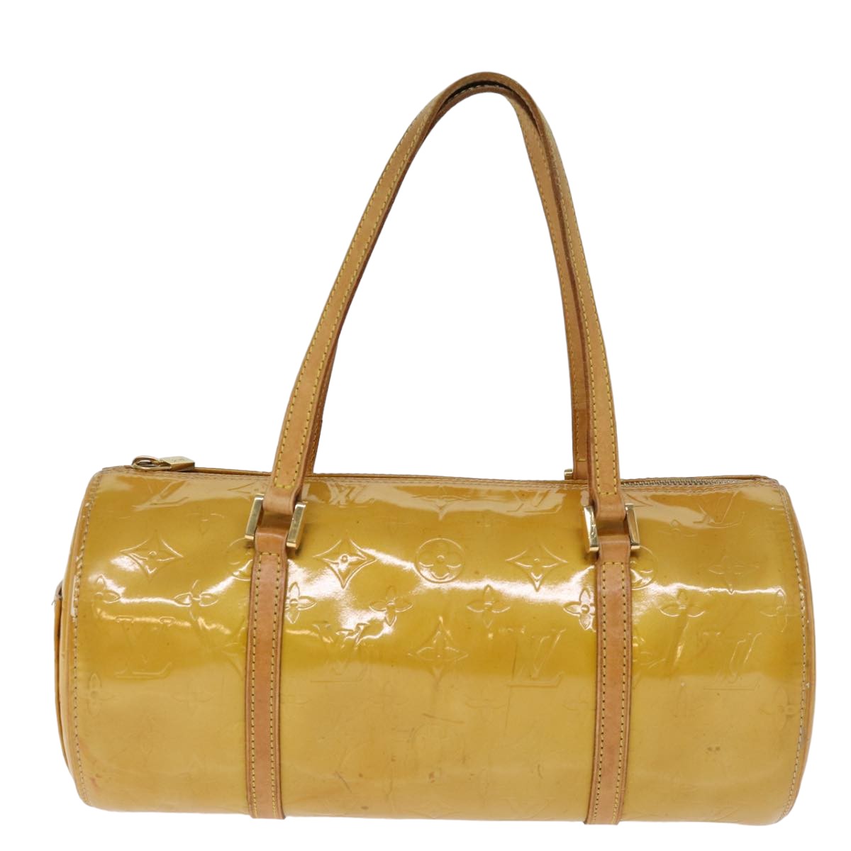 LOUIS VUITTON Monogram Vernis Bedford Hand Bag Beige M91006 LV 76054