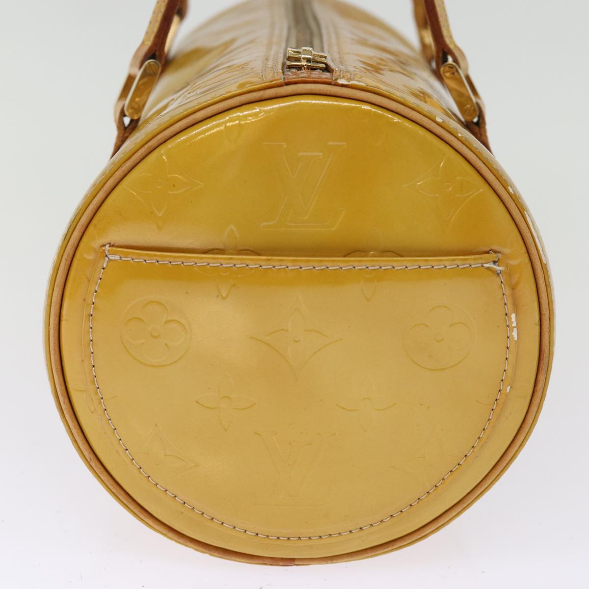 LOUIS VUITTON Monogram Vernis Bedford Hand Bag Beige M91006 LV 76054