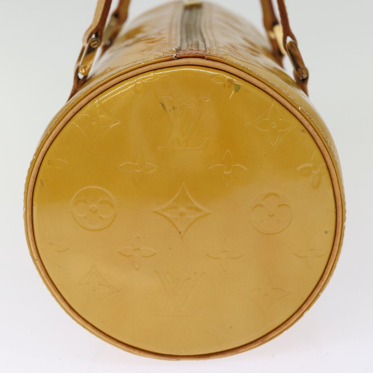 LOUIS VUITTON Monogram Vernis Bedford Hand Bag Beige M91006 LV 76054