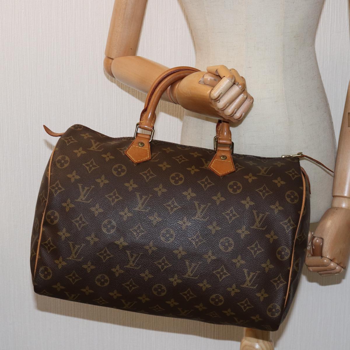 LOUIS VUITTON Monogram Speedy 30 Hand Bag M41526 LV 76057