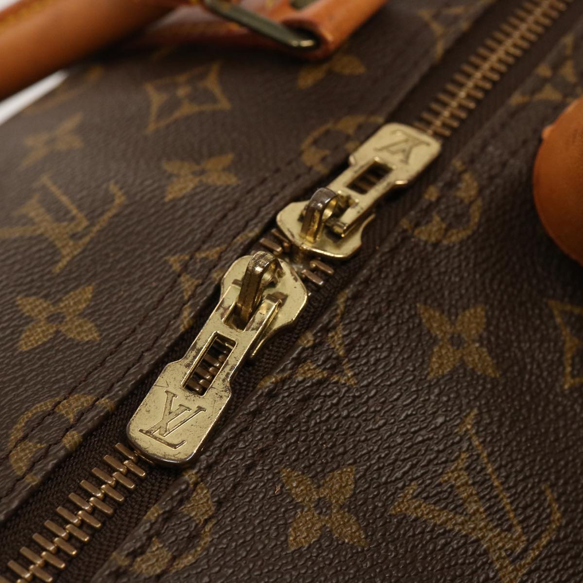 LOUIS VUITTON Monogram Keepall 55 Boston Bag M41424 LV 76066