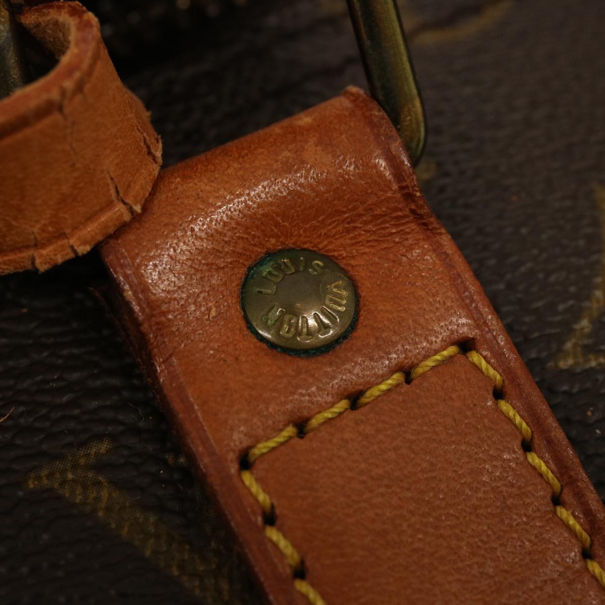 LOUIS VUITTON Monogram Keepall 55 Boston Bag M41424 LV 76066