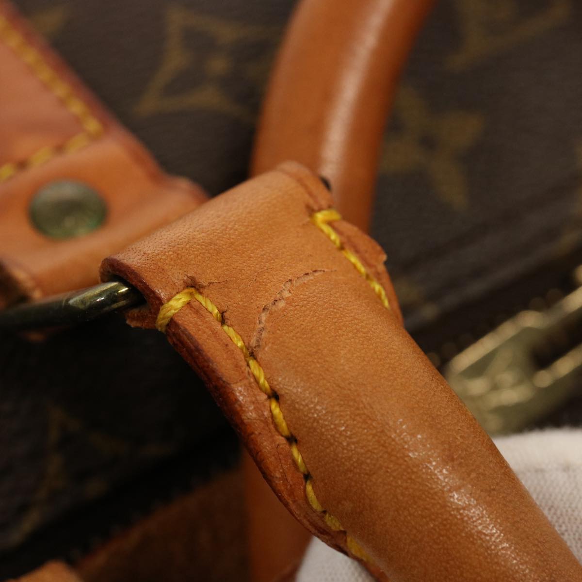 LOUIS VUITTON Monogram Keepall 55 Boston Bag M41424 LV 76066