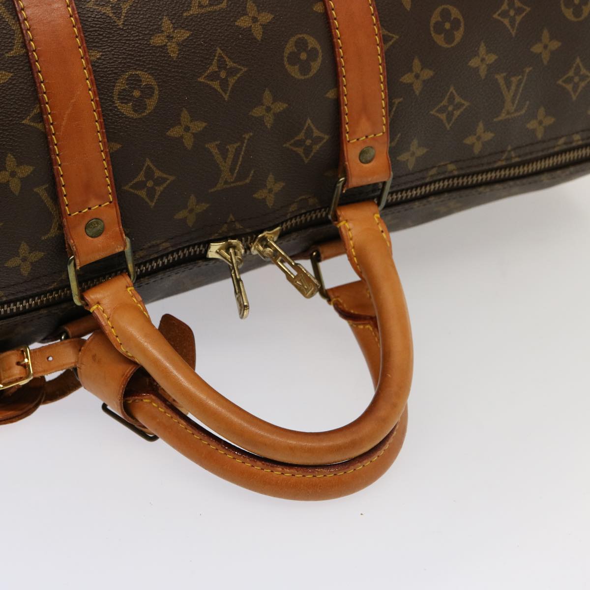 LOUIS VUITTON Monogram Keepall 55 Boston Bag M41424 LV 76066