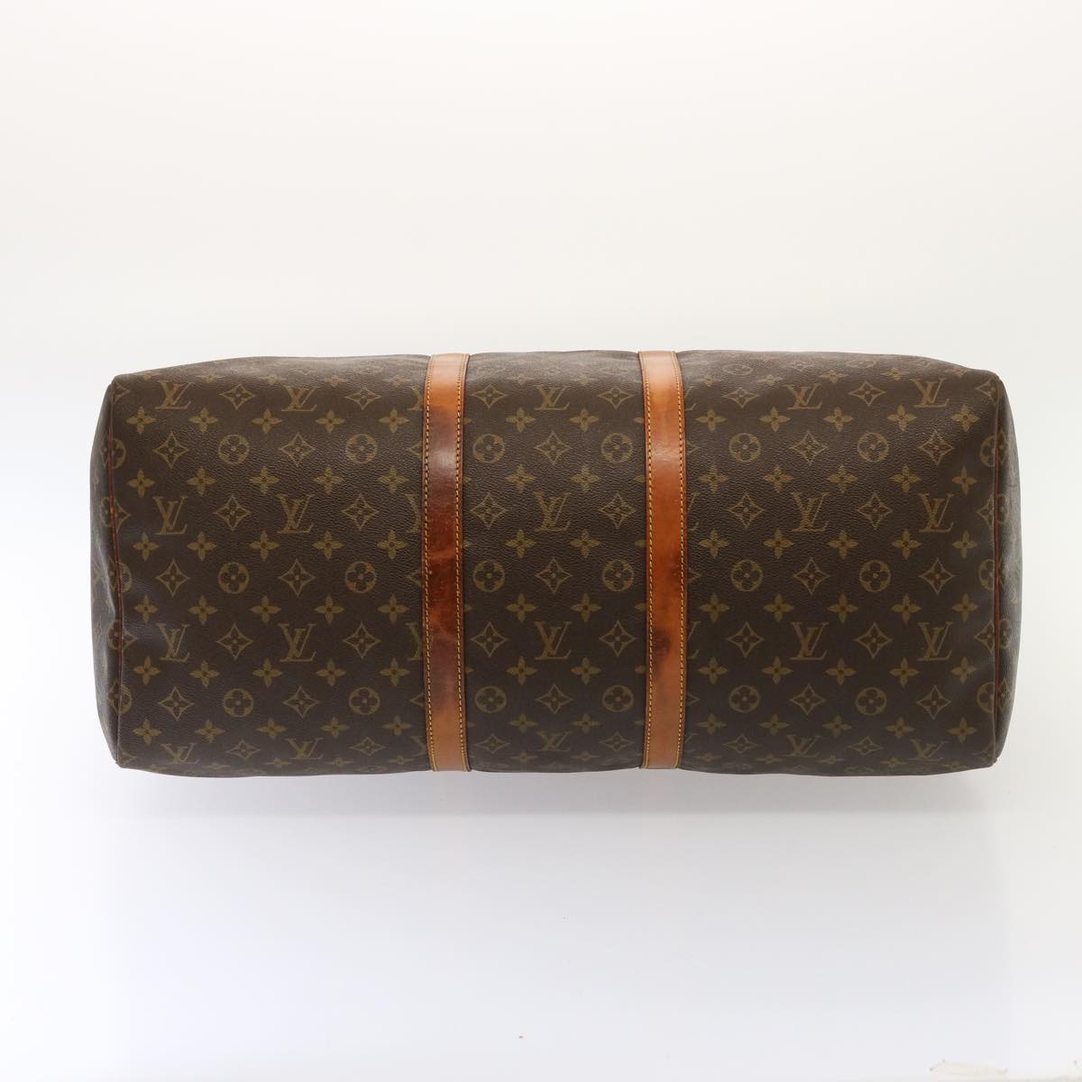 LOUIS VUITTON Monogram Keepall 55 Boston Bag M41424 LV 76066