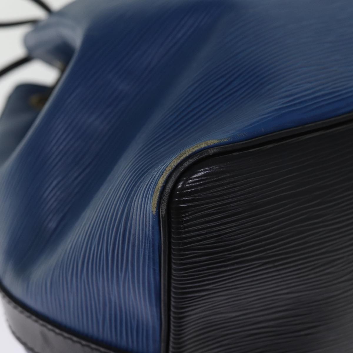 LOUIS VUITTON Epi Petit Noe Shoulder Bag Bicolor Black Blue M44152 LV 76067