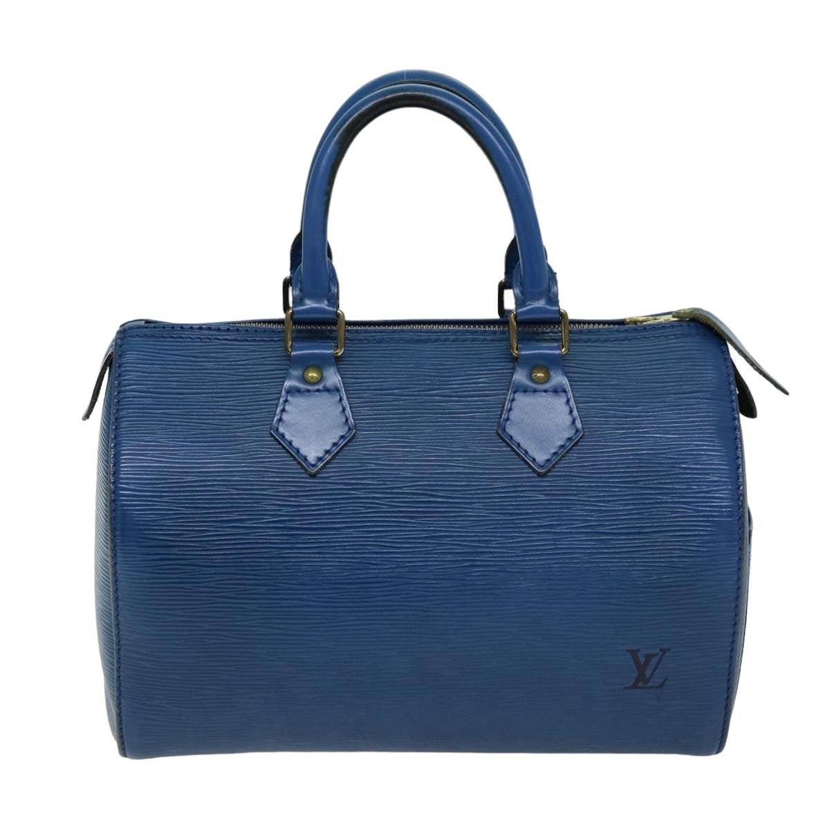LOUIS VUITTON Epi Speedy 25 Hand Bag Toledo Blue M43015 LV 76071