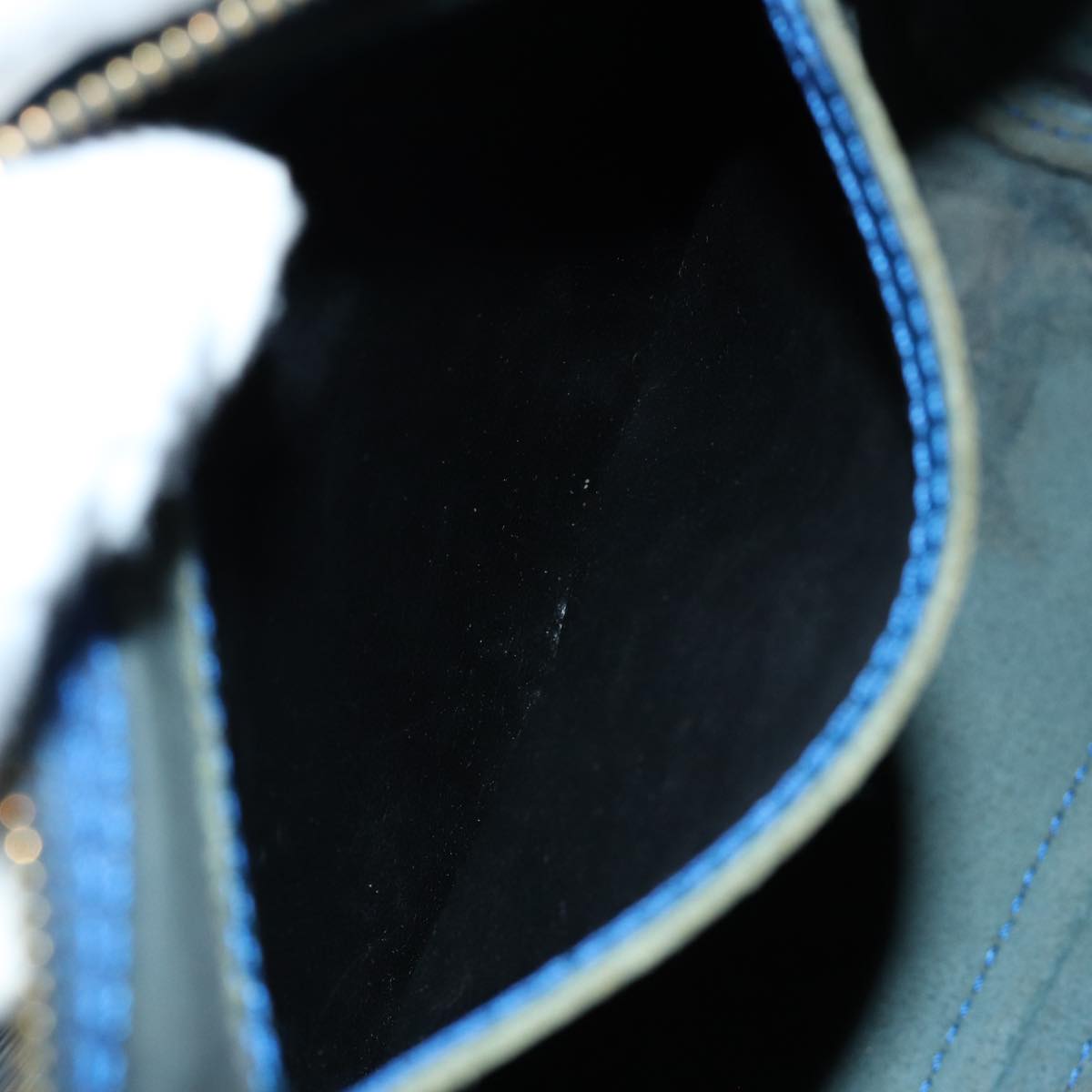 LOUIS VUITTON Epi Speedy 25 Hand Bag Toledo Blue M43015 LV 76071