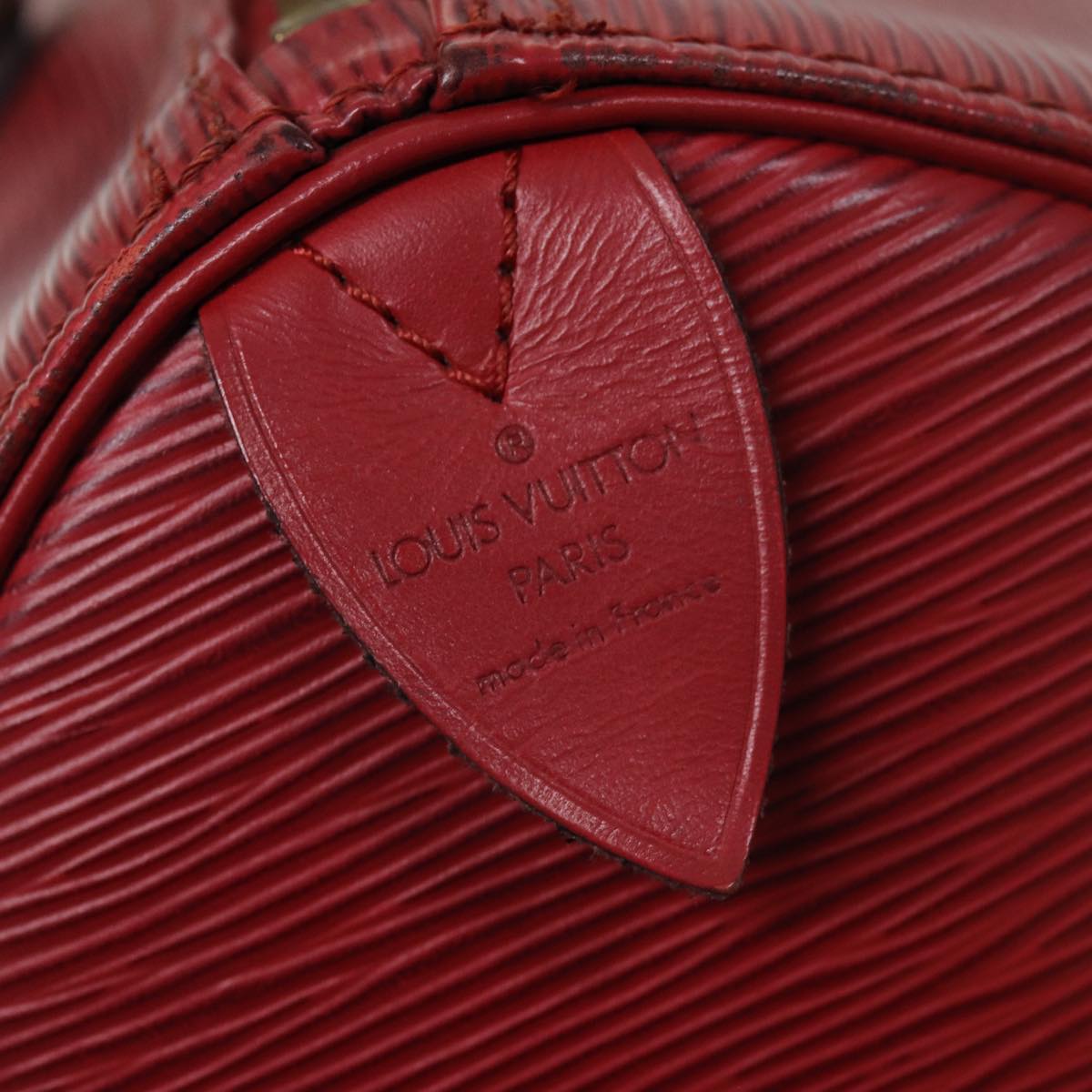 LOUIS VUITTON Epi Speedy 30 Hand Bag Castilian Red M43007 LV 76072