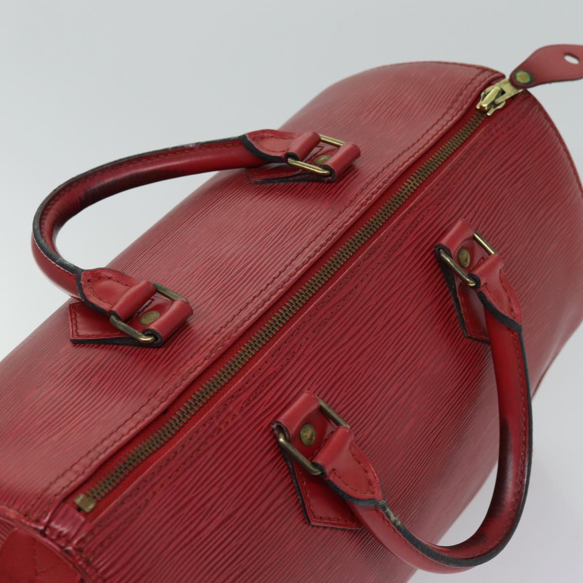 LOUIS VUITTON Epi Speedy 30 Hand Bag Castilian Red M43007 LV 76072