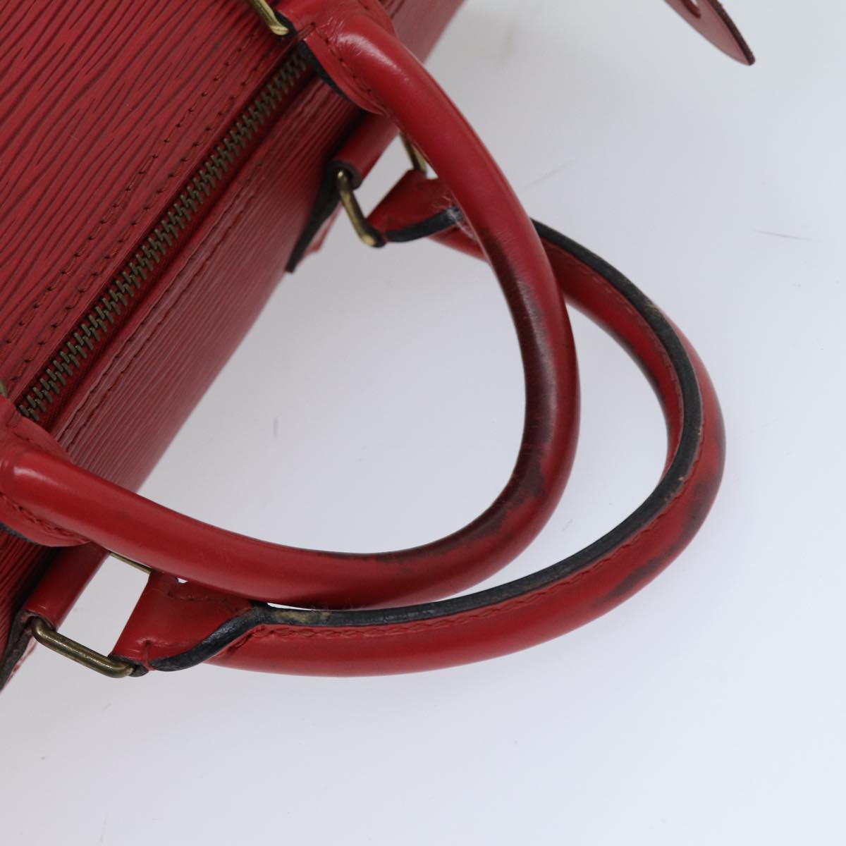 LOUIS VUITTON Epi Speedy 30 Hand Bag Castilian Red M43007 LV 76072