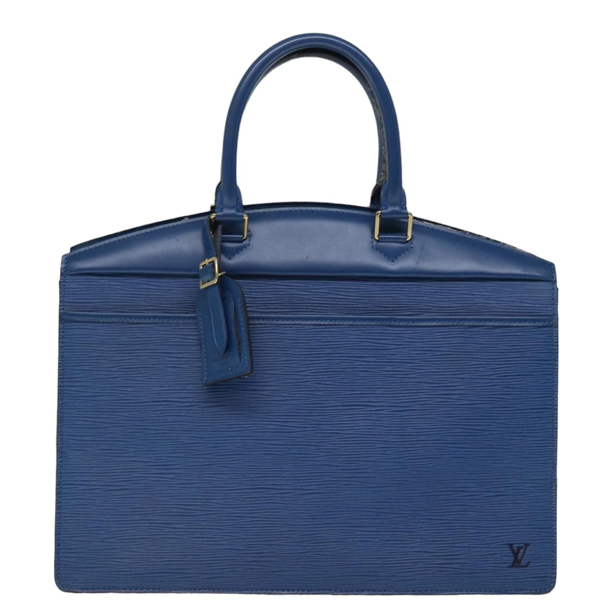 LOUIS VUITTON Epi Riviera Hand Bag Blue M48185 LV 76075