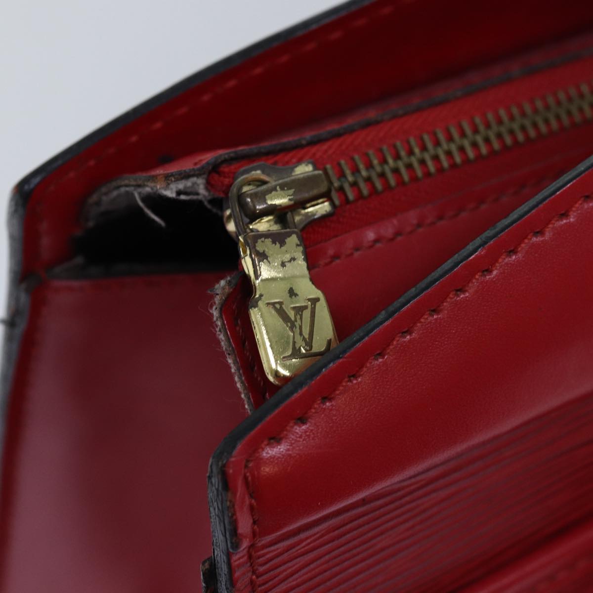 LOUIS VUITTON Epi Riviera Hand Bag Red M48187 LV 76077