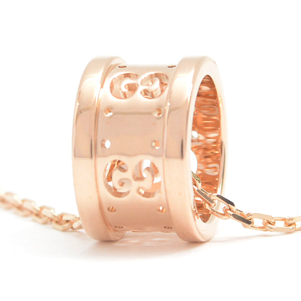 Luxury Gucci Trending 2025 GG Icon Necklace Pink Gold