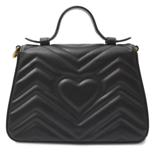 Luxury Gucci Trending 2025 GG Marmont Mini Top Handle Bag 2WAY Black 547260