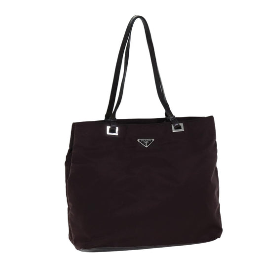 Luxury PradaTote Bag Nylon Bordeaux 76127