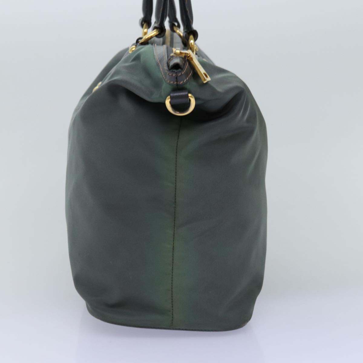 Luxury PradaHand Bag Nylon 2way Green 76129