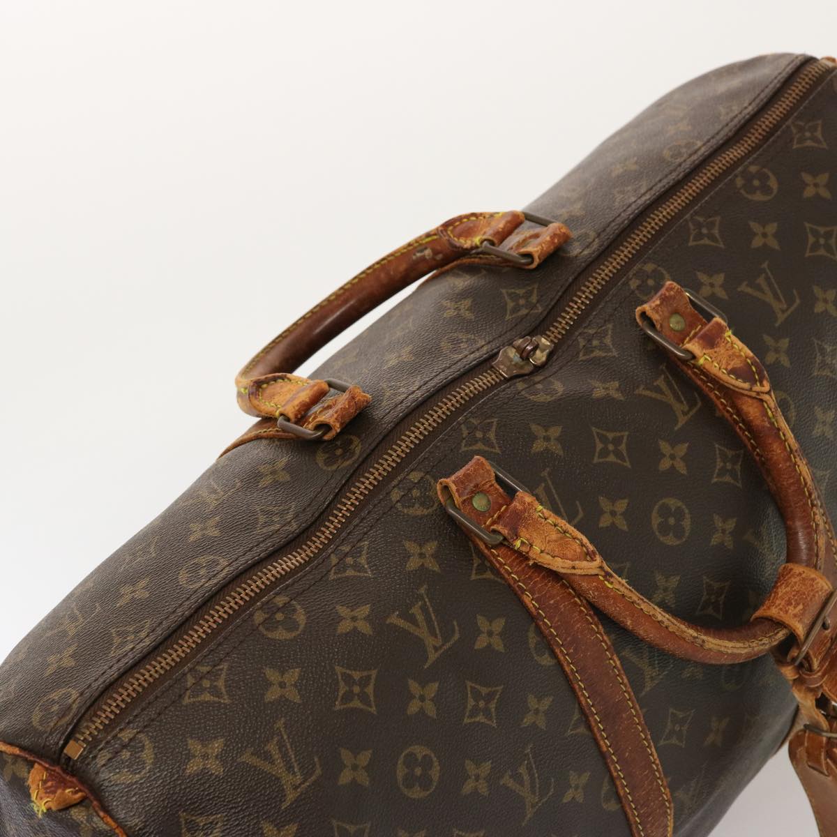 LOUIS VUITTON Monogram Keepall 50 Boston Bag M41426 LV 76152