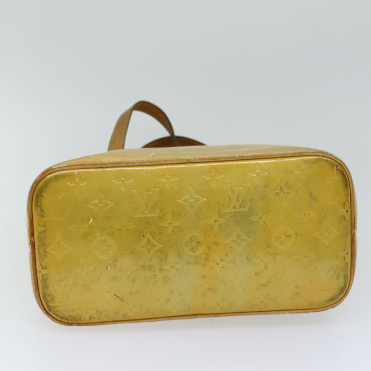LOUIS VUITTON Monogram Vernis Houston Hand Bag Gris M91053 LV 76153