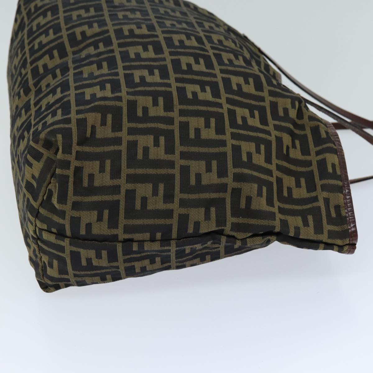Luxury Fendi Zucca Canvas Tote Bag Black Brown76181