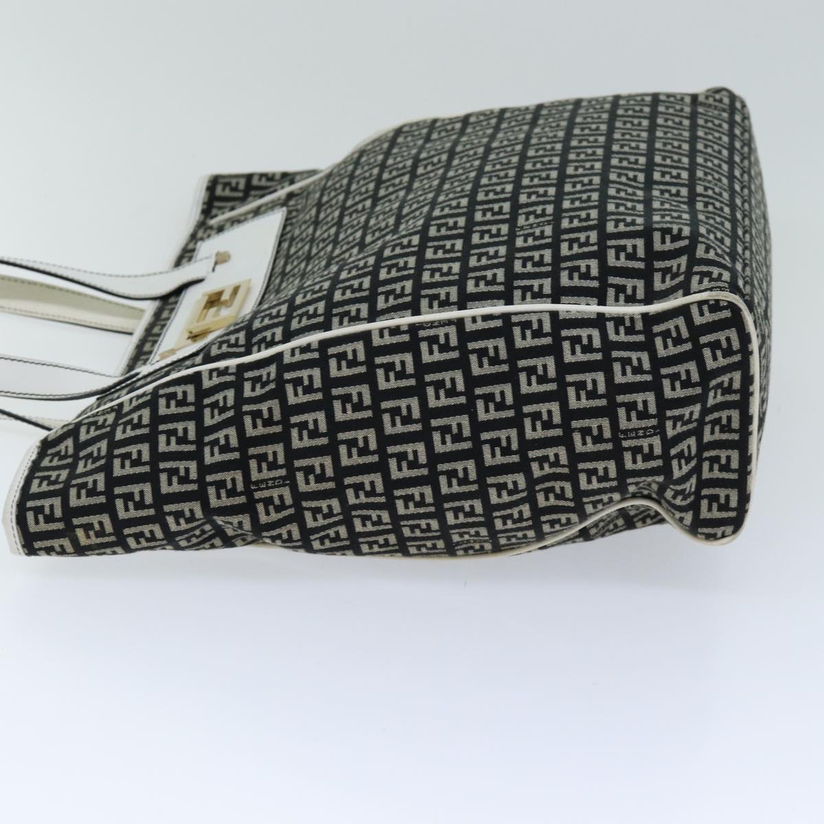 Luxury Fendi Zucchino Canvas Tote Bag Black76206
