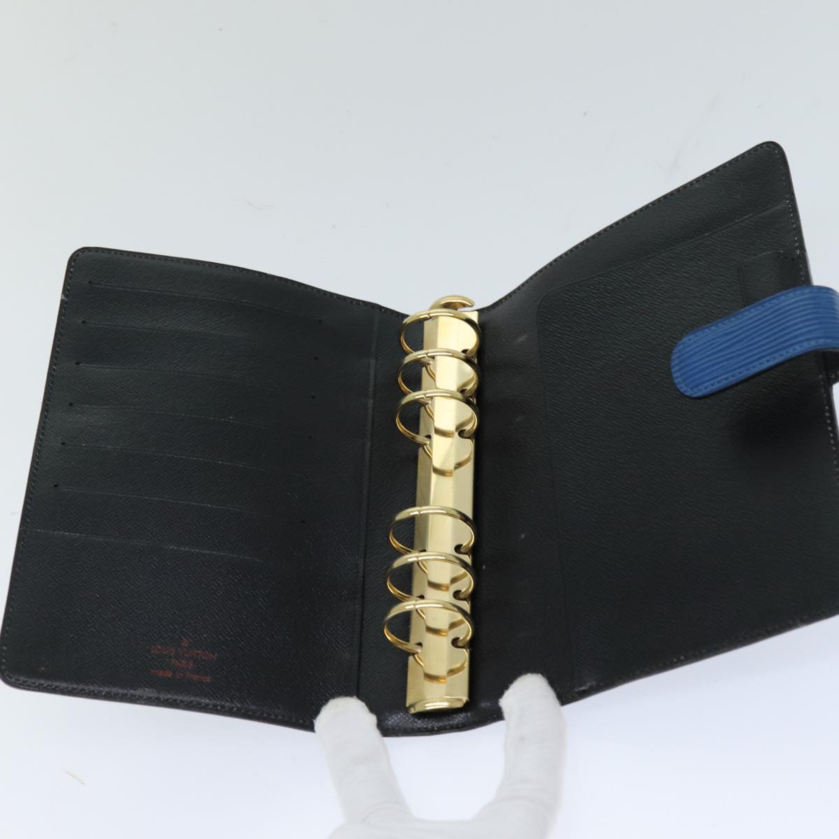 LOUIS VUITTON Epi Agenda MM Day Planner Cover Blue R20055 LV 76207