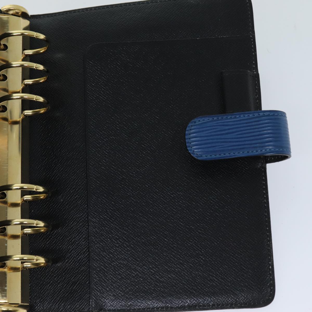 LOUIS VUITTON Epi Agenda MM Day Planner Cover Blue R20055 LV 76207