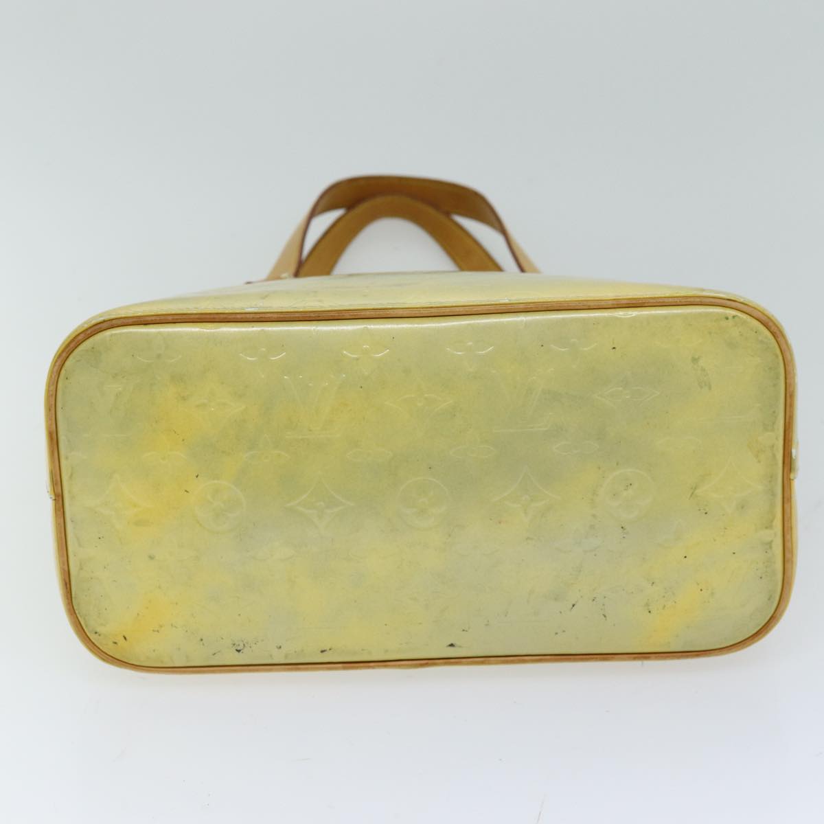 LOUIS VUITTON Monogram Vernis Houston Hand Bag Gris M91053 LV 76212