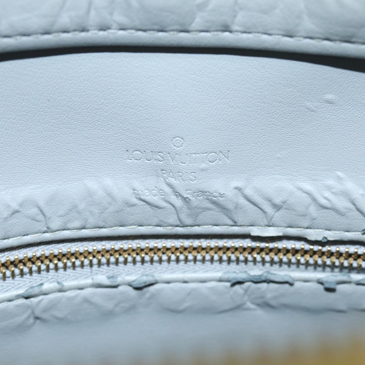 LOUIS VUITTON Monogram Vernis Houston Hand Bag Gris M91053 LV 76212