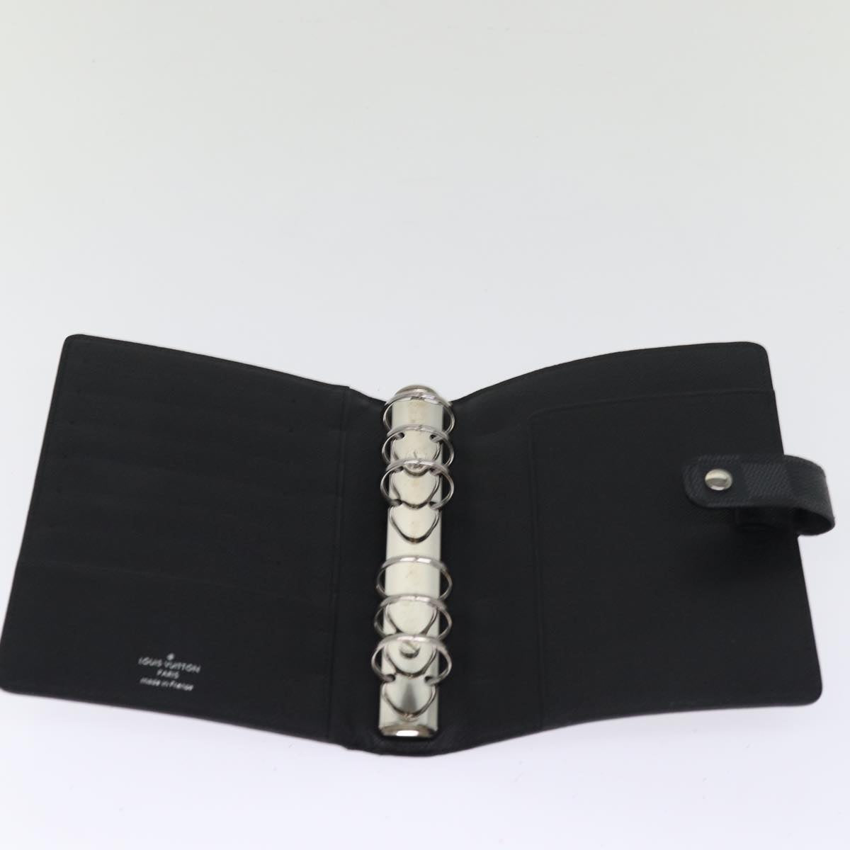 LOUIS VUITTON Damier Graphite Agenda MM Day Planner Cover R20242 LV 76213