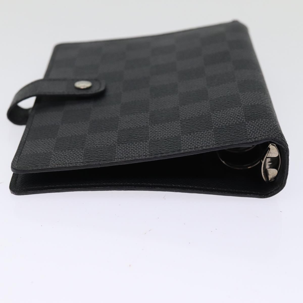 LOUIS VUITTON Damier Graphite Agenda MM Day Planner Cover R20242 LV 76213