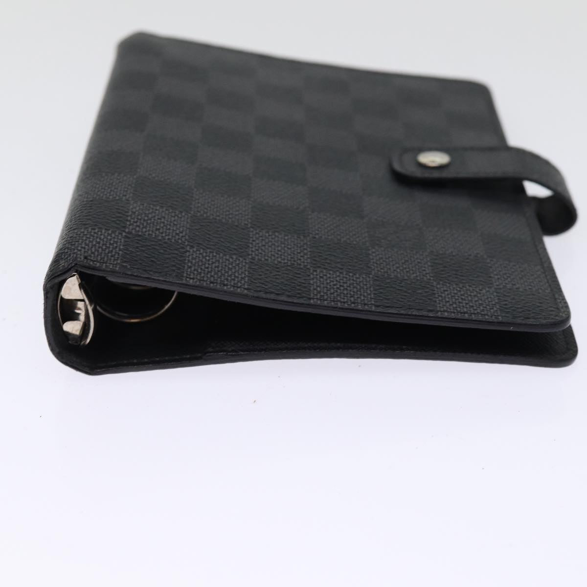 LOUIS VUITTON Damier Graphite Agenda MM Day Planner Cover R20242 LV 76213