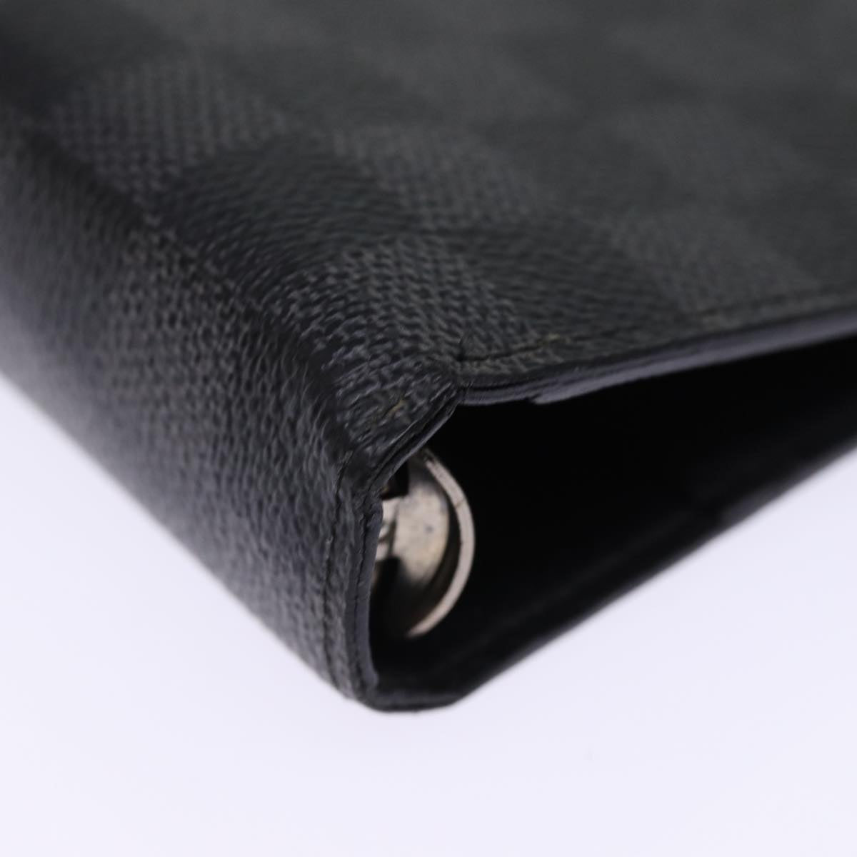 LOUIS VUITTON Damier Graphite Agenda MM Day Planner Cover R20242 LV 76213
