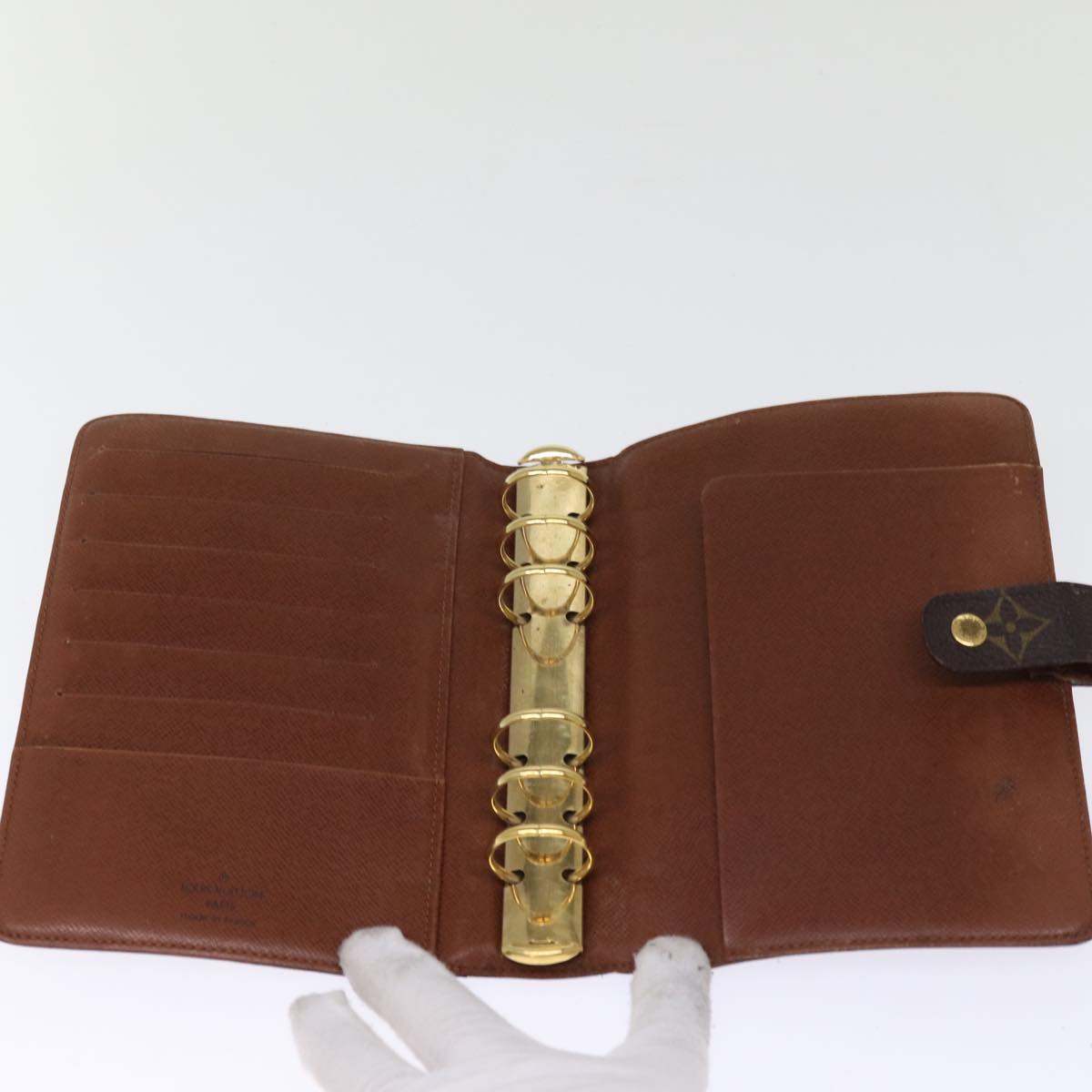 LOUIS VUITTON Monogram Agenda MM Day Planner Cover R20105 LV 76214
